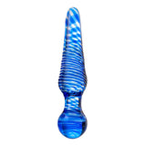Sexus Glass Dildo Blue 17cm