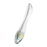 Sexus Glass Dildo Yellow/Blue 20cm