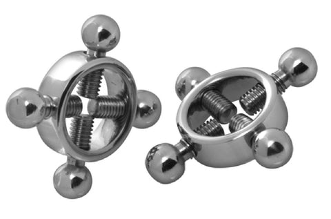 Rings Of Fire - Stainless Steel Nipple Press Set (Silver)