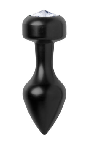 Spade Petite Jewel Aluminum Anal Plug (Black) Sex Adult Pleasure Orgasm