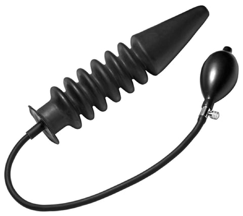 Accordion Inflatable Xl Anal Plug (Black)