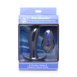 Pro-Shocker 8X Vibrating & eStim Plug Black