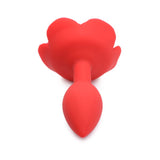 Booty Bloom Silicone Rose Plug Medium Red