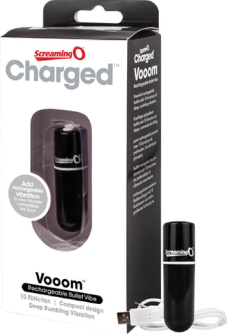 Vooom Bullet (Black) Vibrator Dildo Sex Toy Adult Orgasm