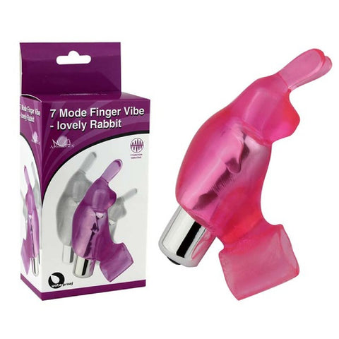 Rabbit Finger Massager (Pink) Sex Adult Pleasure Orgasm