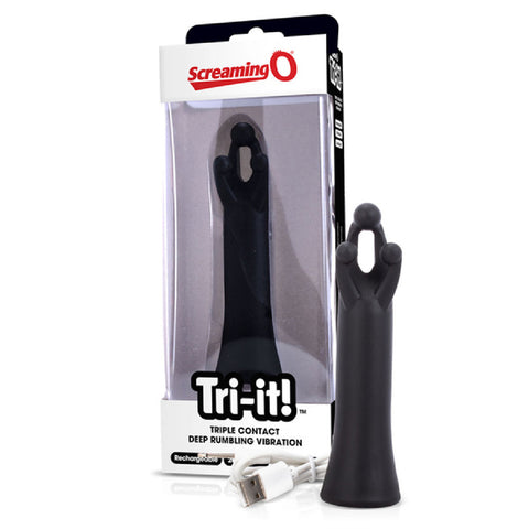 Tri-It! Charged Vibe (Black) Sex Toy Adult Orgasm