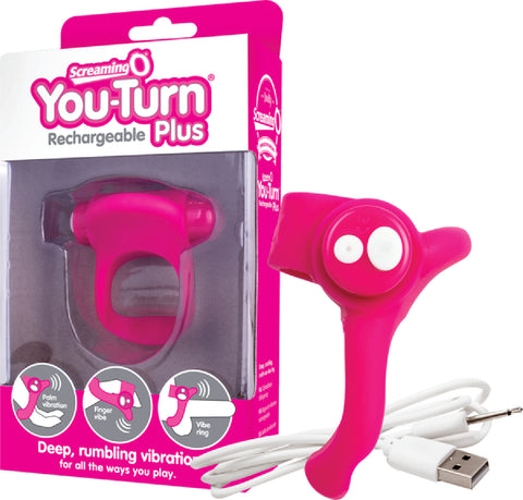 You-Turn Rechargeable Plus (Strawberry) Sex Toy Adult Orgasm Pleasure