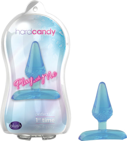 Hard Candy Anal Sex Toy Pleasure Butt Plug  (Blue)
