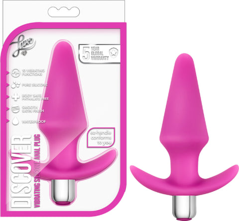 Luxe Discover Multi Vibrator Anal Plug Dildo Pleasure Sex Toy Pink