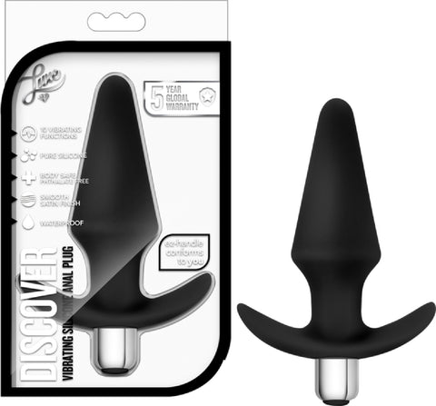 Luxe Discover Multi Vibrator Anal Plug Dildo Pleasure Sex Toy Black