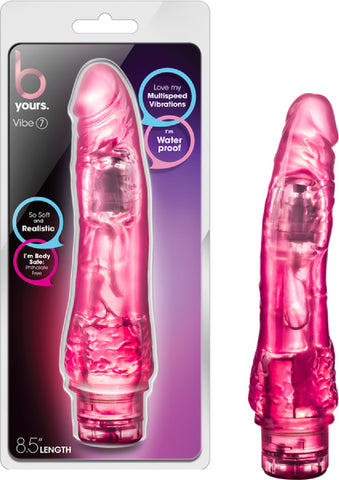 Vibe 7 Multi Function Speed Vibrator Dildo Dong Sex Toy Adult Pleasure (Pink)