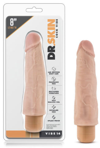 Cock Vibe 14 - 8 Inch Vibrating Cock (Beige)
