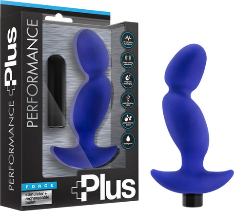 Performance Plus Force Multi Function Vibrator Anal Prostate Stimulation Sex Toy Adult Indigo
