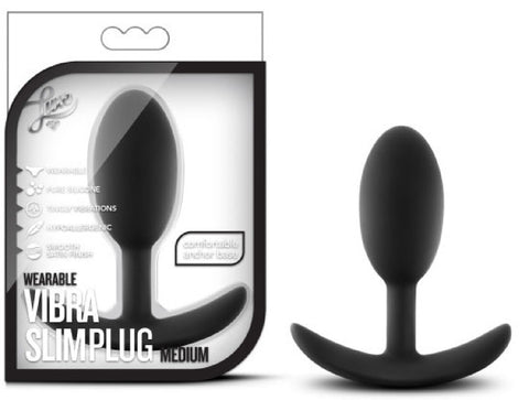 Wearable Vibra Slim Plug - Medium (Black)