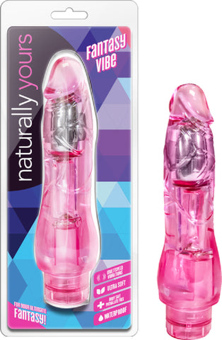 Naturally Yours Fantasy Vibe Multi Speed Vibrator Dildo Pleasure Sex Toy Adult (Pink)