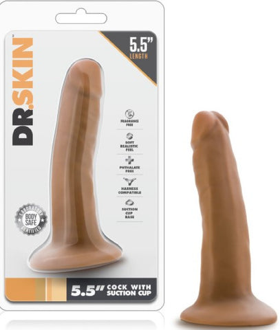 5.5 Inch Cock With Suction Cup (Mocha)