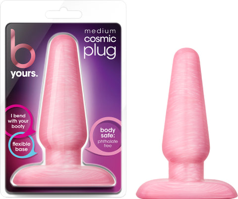 Medium Cosmic Anal Butt Plug Sex Toy Adult Pleasure (Pink)