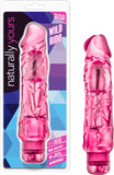 Naturally Yours Wild Ride Multi Function Vibrator Dildo Dong Sex Toy Adult Pleasure (Pink)