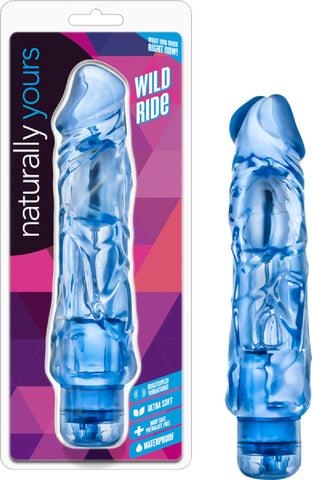 Naturally Yours Wild Ride Multi Function Vibrator Dildo Dong Sex Toy Adult Pleasure Blue
