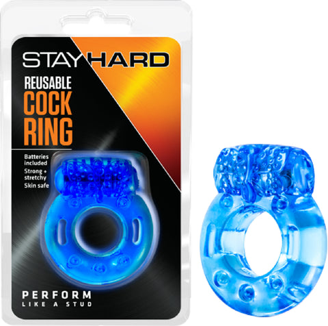 Reusable Cockring (Blue) Sex Adult Pleasure Orgasm