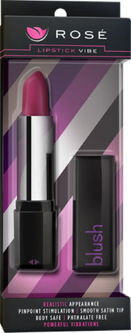 Rose Lipstick Vibe SIngle Speed Pocket Vibrator Sex Toy Adult Pleasure Black