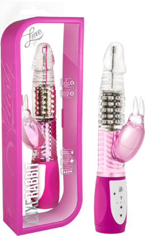 Luxe Rabbit Multi Vibrator Sex Toy Adult Pleasure (Pink)