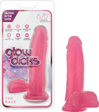 Glow Dicks The Rave Dildo Sex Toy Adult Pleasure Dong Pink