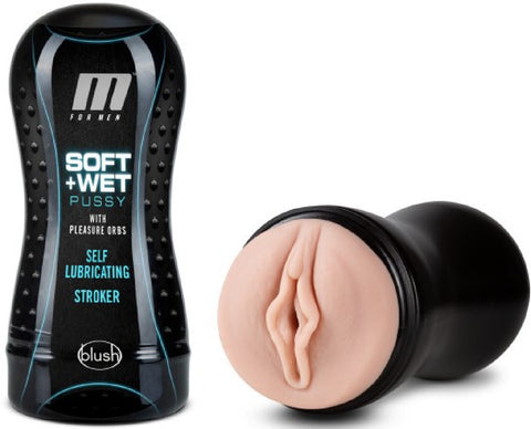 Oft And Wet - Pussy With Pleasure Orbs - Self Lubricating Stroker Cup