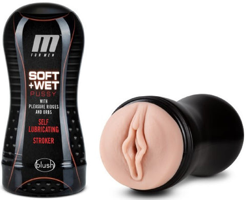 Soft And Wet - Pussy With Pleasure Ridges And Orbs - Self Lub Stroker Cup