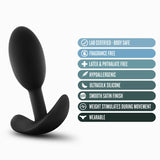 Anal Adventures Platinum Silicone Vibra Slim Plug Small