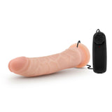 Dr Skin 8.5in Vibrating Realistic Cock w Suction Vanilla
