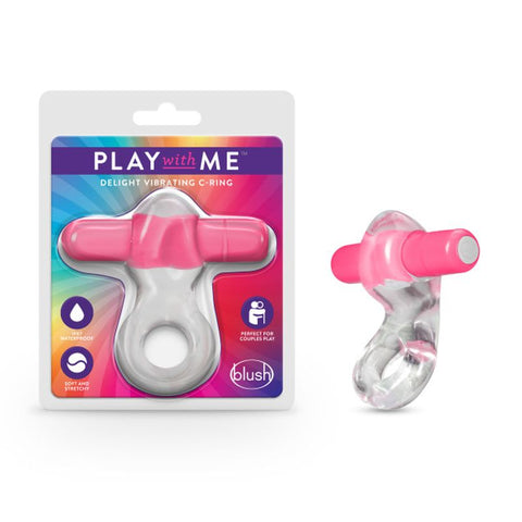 Play  with  Me Vibrating  Cock Ring Pink