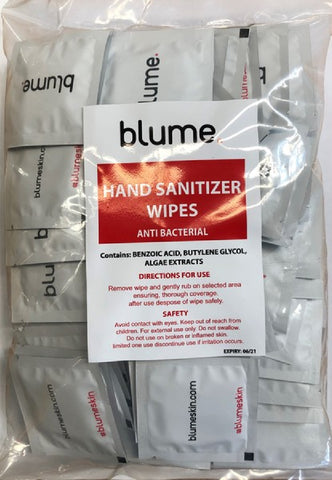 Blume Anti-Bacterial Hand Sanitizer Wipes (X90)