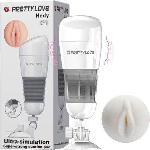 Hedy Ultra Stimulation Masturbator (White) Sex Toy Adult Pleasure