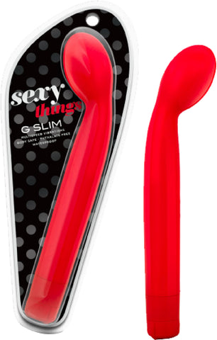 Sexy Things G Slim Multi Vibrator Pleasure Sex Adult Toy (red)