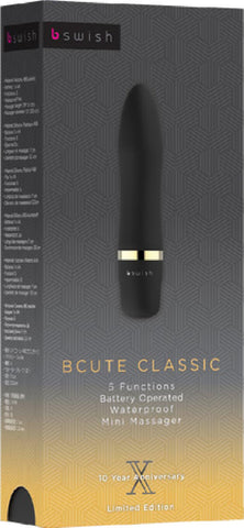 BCUTE Classic Multi Speed Vibrator Pleasure Toy by Bswish 10 Year Anniversary (Black)