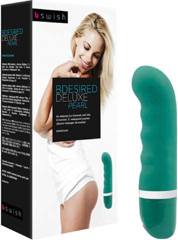 BDESIRED - Deluxe Pearl  Multi Speed Vibrator Pleasure Toy by Bswish Jade (Green)