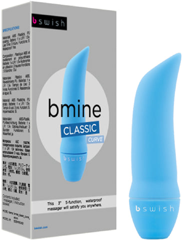 BMINE Classic Curve Multi Function Vibrator pleasure Sex Toy by Bswish Azure (Blue)