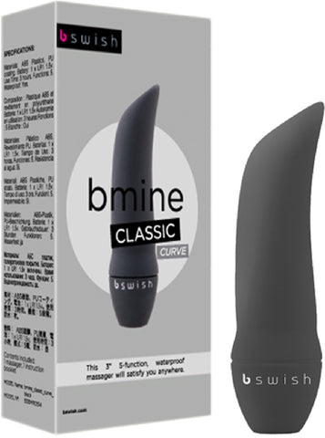 BMINE Classic Curve Multi Function Vibrator pleasure Sex Toy by Bswish Black (Black)