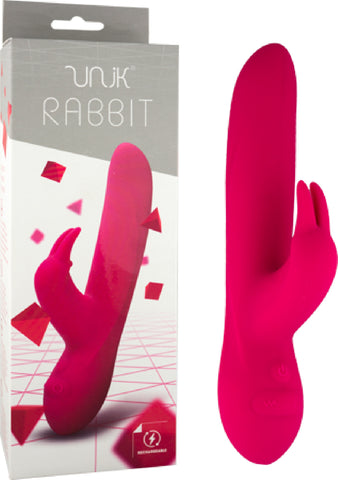 Unik - Rabbit Rechargeable Vibe (Red) Sex Toy Adult Orgasm