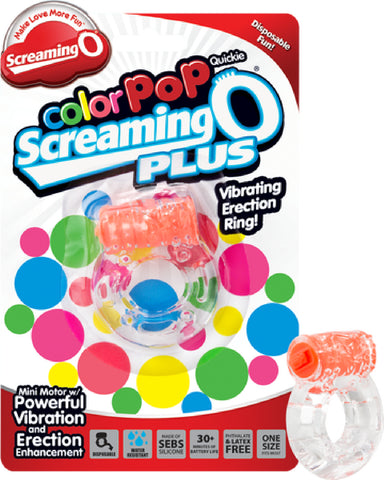 Screaming O Color Pop Quickie Plus (Orange) Vibrator Sex Adult Pleasure Orgasm
