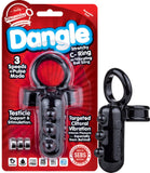 Dangle Stretchy C-Ring (Black) Sex Toy Adult Pleasure