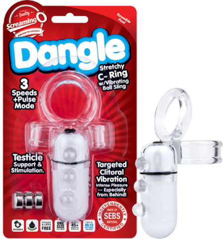Dangle Stretchy C-Ring (Clear) Sex Toy Adult Pleasure