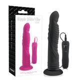 Aphrodisia Ripple Dildo Vibrator Sex Toy Adult Pleasure (Black)