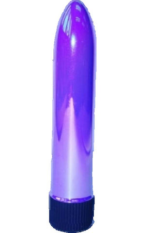 5 Inch Metallic Massager Sex Toy Adult Pleasure (Purple)