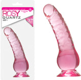 Quartz 7" Dong - Rosy (Pink) Dildo Sex Adult Pleasure Orgasm