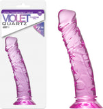 Quartz 7" Dong - Violet (Lavender) Dildo Sex Adult Pleasure Orgasm