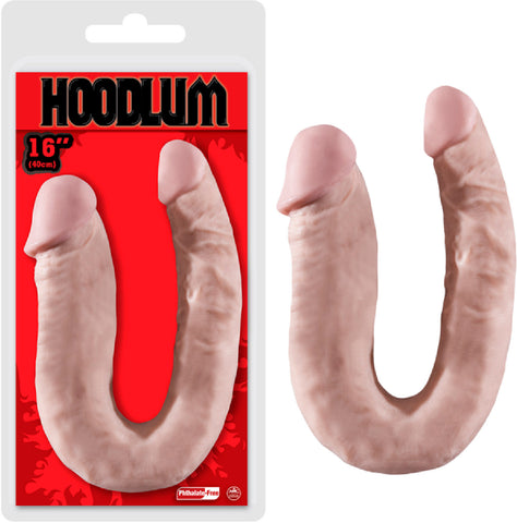 16" Double Dong Sex Toy Adult Pleasure (Flesh)