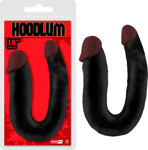16" Double Dong Sex Toy Adult Pleasure (Black)