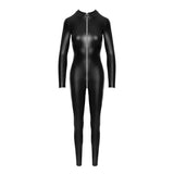 Power Wetlook Catsuit w Front Zipper